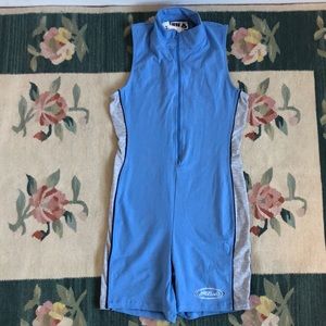 Vintage Fila Blue Sporty Shorts Romper